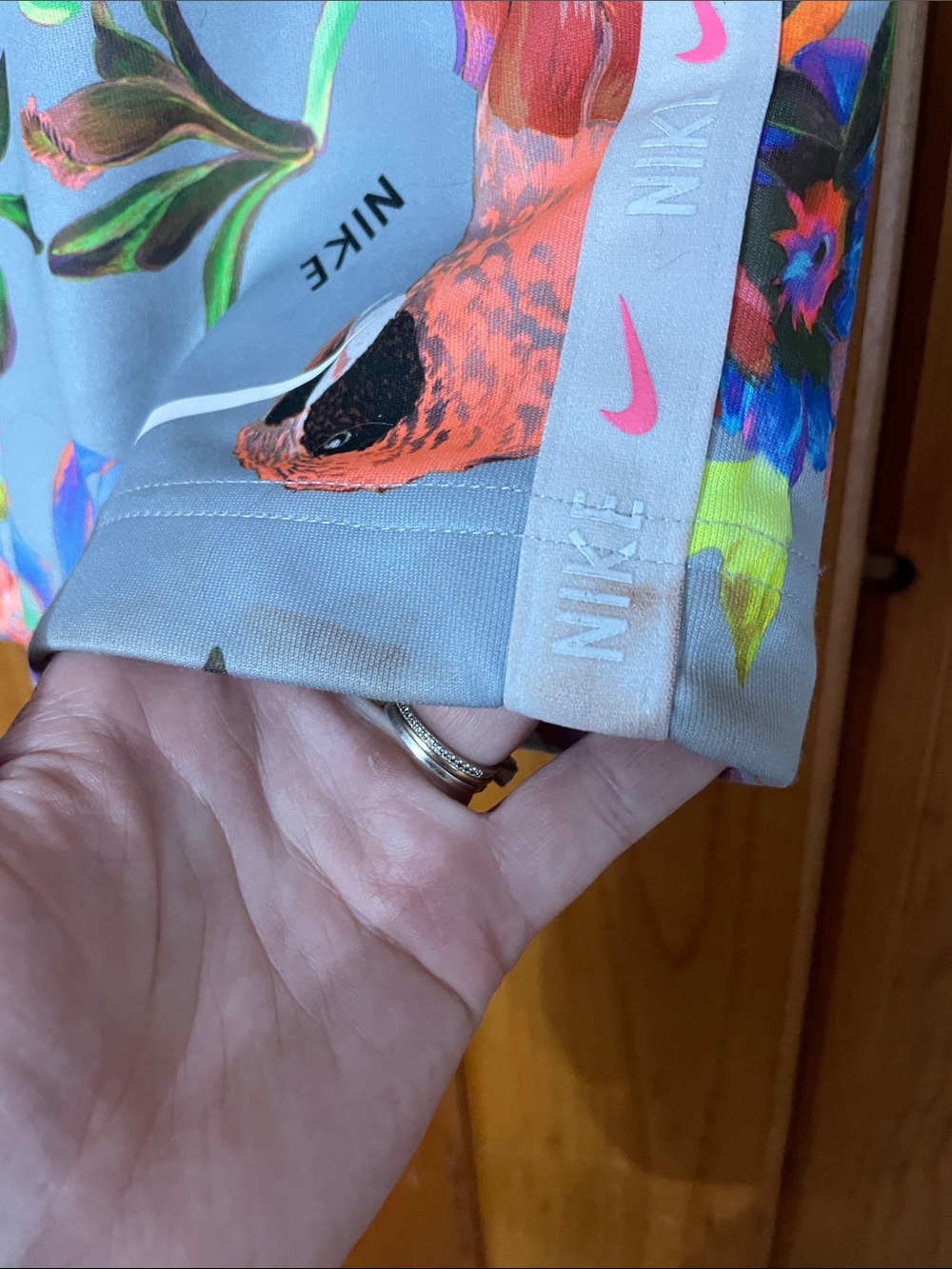 Nike Multicolor Tropical Floral Athletic Skirt with Pastel Accents hawaiian - Picture 5 of 13